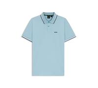 BOSS Polo slim fit de algodón elástico con detalles de la marca - StylePaul, 50506193 Celeste XXXL