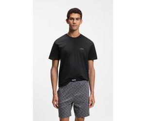 BOSS Pijama de algodón con detalles de logos - StyleRelax Short Set, 50557174 Gris oscuro S