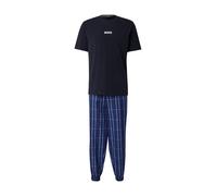 BOSS Pijama largo 'Easy' azul / navy / azul claro / blanco XL azul / navy / azul claro / blanco
