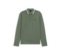 BOSS Plisy Polo, Open Green 359, L Hombres