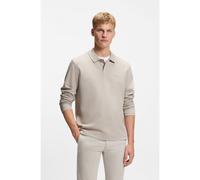 BOSS Polo de algodón con estructura de rejilla - StylePetempestolong, 50520710 Gris claro XL