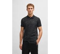 BOSS Polo de algodón con jacquard circular - StylePirax Striped C, 50538191 Negro XS