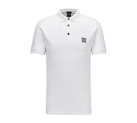 BOSS Polo de algodón elástico para Hombre con Logotipo, White100, M
