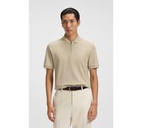 BOSS Polo de algodón estructurado con tapeta de cremallera - StyleL-Payrot 116, 50548935 Beige claro M