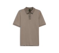 BOSS Polo de algodón interlock con ribetes a rayas - StylePL_Cord Paddy, 50570008 Marrón claro XL
