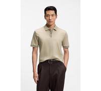 BOSS Polo de algodón mercerizado con detalles de rayas - StyleH-Parlay 238, 50559668 Beige claro M