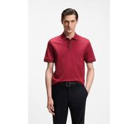 BOSS Polo de algodón mercerizado con detalles de rayas - StyleH-Parlay 238, 50559668 Rojo S