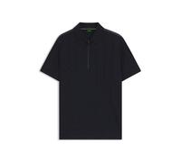 BOSS Polo de algodón mercerizado con diseño en jacquard - StylePL_Mirror QZ, 50548653 Azul oscuro XS