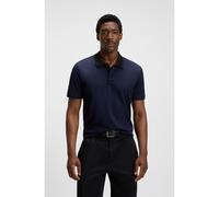 BOSS Polo de algodón mercerizado con jacquard geométrico - StyleC-Parlay 212, 50543885 Azul oscuro M