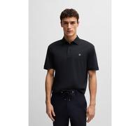 BOSS Polo de algodón mercerizado con monograma doble - StyleC-Parris 01, 50520297 Azul oscuro S