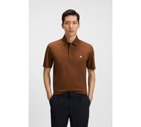 BOSS Polo de algodón mercerizado con monograma doble - StyleC-Parris 01, 50520297 Marrón M
