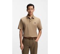 BOSS Polo de algodón mercerizado con monograma Double B - StyleC-Parris 01, 50555829 Beige M