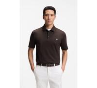 BOSS Polo de algodón mercerizado con monograma Double B - StyleC-Parris 01, 50555829 Marrón oscuro M
