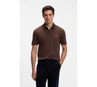 BOSS Polo de algodón mercerizado con monograma Double B - StyleC-Parris 01, 50555829 Marrón oscuro M