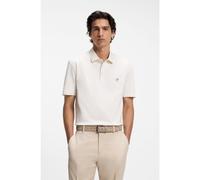 BOSS Polo de algodón mercerizado con monograma Double B - StyleC-Parris 01, 50555829 Natural M
