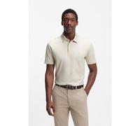 BOSS Polo de algodón mercerizado con monograma Double B - StyleC-Parris 01, 50555829 Natural M