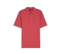 BOSS Polo de hombre Pallas Pallas de algodón piqué con logotipo bordado, Medio Rot615, XL