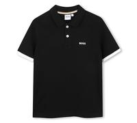 Boss Polo de Manga Corta para niño (Paquete de 1), Negro, 4-18 Years Plus