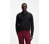 BOSS Polo de manga larga de piqué de algodón - StylePlisy, 50536609 Negro XXXL
