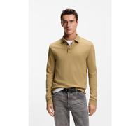 BOSS Polo de manga larga en algodón interlock con logo - StylePado 30, 50468392 Beige XL