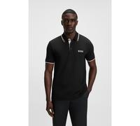 BOSS Polo de mezcla de algodón con logos en contraste - StylePaddy Pro, 50469102 Negro XL