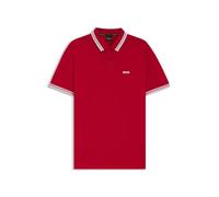 Boss Polo de Piqué de Ajuste Regular con Logotipo Curvado Camisa de Polo Hombre