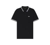 Boss Polo de Piqué de Ajuste Regular con Logotipo Curvado Camisa de Polo Hombre