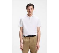BOSS Polo de piqué de algodón con cuello Henley - StyleC-Pratt 40, 50559855 Blanco M