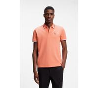 BOSS Polo de piqué de algodón con detalles de logo - StylePaddy, 50469055 Naranja 4XL