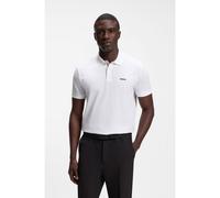 BOSS Polo de piqué de algodón con estampado integral - StylePL_GOC Birdie 3, 50559355 Blanco L
