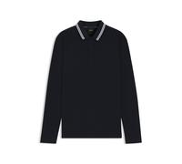 BOSS Polo de piqué de algodón con logo en contraste - StylePlisy, 50536609 Azul oscuro S