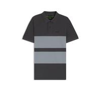 BOSS Polo de piqué de algodón con rayas anchas - StylePolo Stripe Zone, 50545871 Gris M