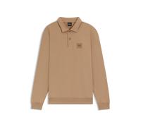 BOSS Polo de punto de algodón elástico para equitación con aplique de logo - StyleLUIS POLO SWEATER, B7M1201 Beige XXL