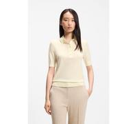 BOSS Polo de punto de lana merina - StyleFidenka, 50545015 Amarillo claro XS