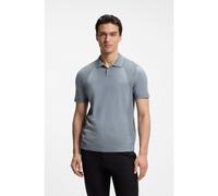 BOSS Polo de punto en mezcla de algodón con estructura con detalles anatómicos - StyleKN_Momentum-Lite PS, 50558353 Gris L