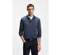 BOSS Polo de punto regular fit en lana virgen - StyleLancione, 50476355 Azul XL
