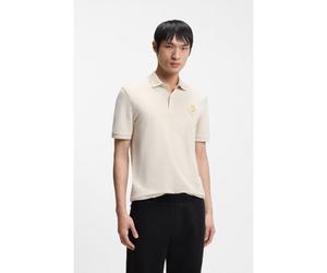 BOSS Polo del año del caballo de piqué de algodón con logo de diseño - StyleQiang_CNY, 50556415 Natural XXL