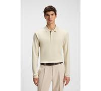 BOSS Polo en algodón y cachemira con tapeta oculta - StyleL-Parker 18, 50548958 Natural M