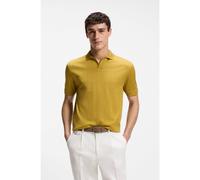 BOSS Polo en jacquard de algodón con cuello abierto - StyleC-Ponti 118, 50565176 Oro XXXL
