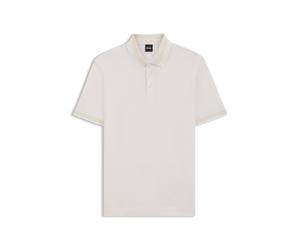 BOSS Polo en piqué de algodón Oxford con detalle de logo - StyleH-Prout 141, 50521116 Blanco L