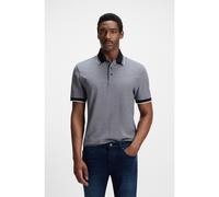 BOSS Polo en piqué de algodón Oxford con detalle de logo - StyleH-Prout 141, 50521116 Gris S