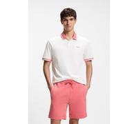 BOSS Polo en punto de algodón con detalles de raya - StylePe_Blocks, 50561815 Blanco S