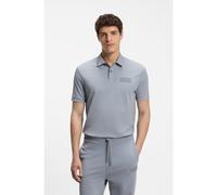 BOSS Polo Paddy con parche de logo estructurado - StylePaddy Structure, 50565163 Gris M