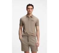 BOSS Polo Paddy con parche de logo estructurado - StylePaddy Structure, 50565163 Marrón claro M