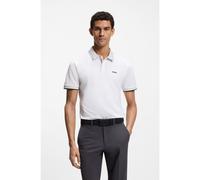 BOSS Polo Paddy de algodón elástico con control de la humedad - StylePL_GOC Chip Paddy, 50554583 Blanco XXXL