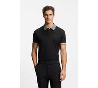BOSS Polo Paddy de algodón elástico con control de la humedad - StylePL_GOC Chip Paddy, 50554583 Negro XXL