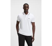 BOSS Polo Paddy de piqué de algodón con logo en el reverso del cuello - StylePaddy, 50469055 Blanco S