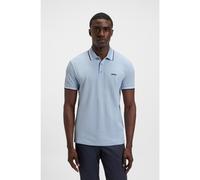 BOSS Polo Paddy de piqué de algodón con logo en el reverso del cuello - StylePaddy, 50469055 Celeste 5XL