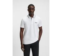 BOSS Polo Paddy regular fit de estilo deportivo en piqué elástico de secado rápido - StylePaddy Pro, 50469102 Blanco 4XL