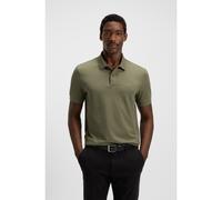 BOSS Polo Pallas de piqué de algodón con detalle de logotipo - StylePallas, 50468362 Oliva S